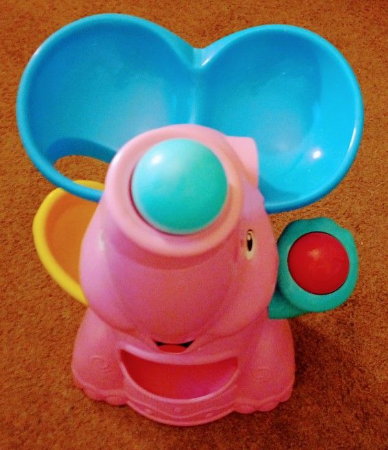 Baby Girls Pink Elefun Air Poppin Playskool Busy Ball Popper