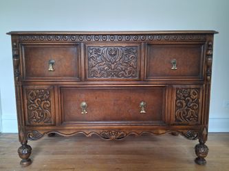 Mahogany Wood *2 Long Drawer*, *Victorian Style* DRESSER //$100 >If You Take It TODAY< $100//