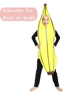 Unisex Kids Banana Costume Fit for Children's Ages 6-12years