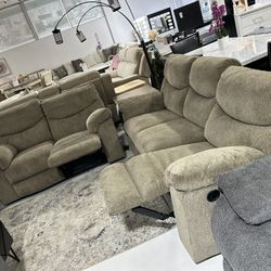 Beige Reclining Set 