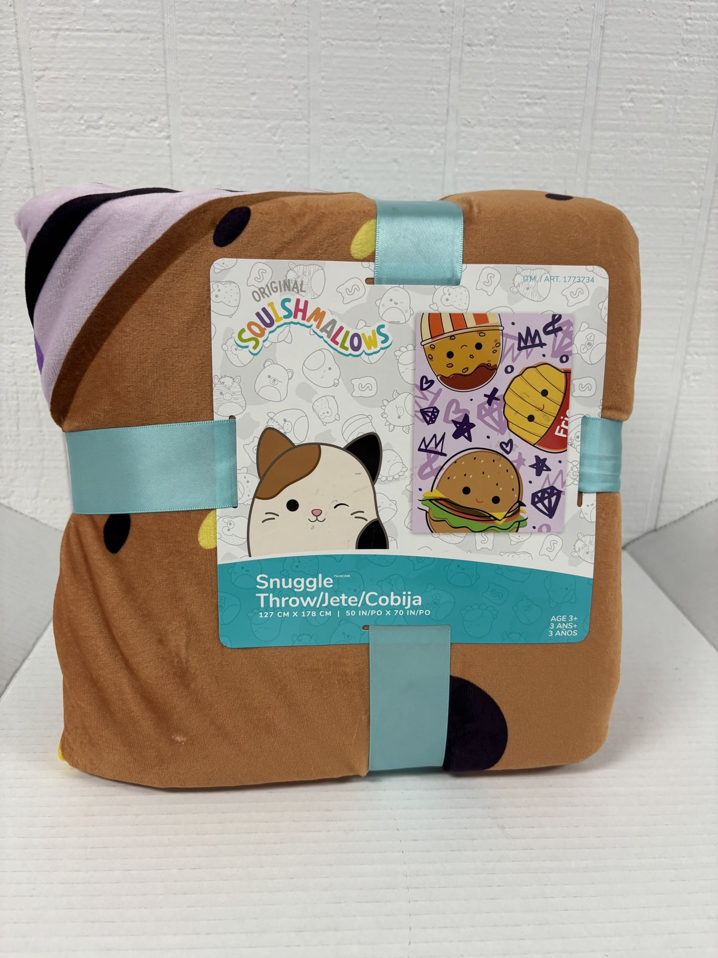 Snuggle Throw Warm Blanket Squishmallow NEW, Cobija Para Niños