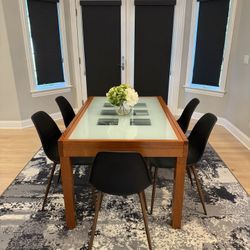 Expandable Glass Dining Table