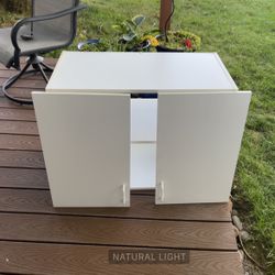 White Garage Cabinet