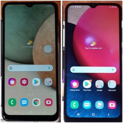 BOTH PHONES $140 FIRM***SAMSUNG GALAXY A12 & A02S 4GLTE 32GB ANDROIDS NEW UNLOCKED FOR USA MEXICO CENTRAL & SOUTH AMERICA BELIZE AFRICA ETC T-MOBILE 