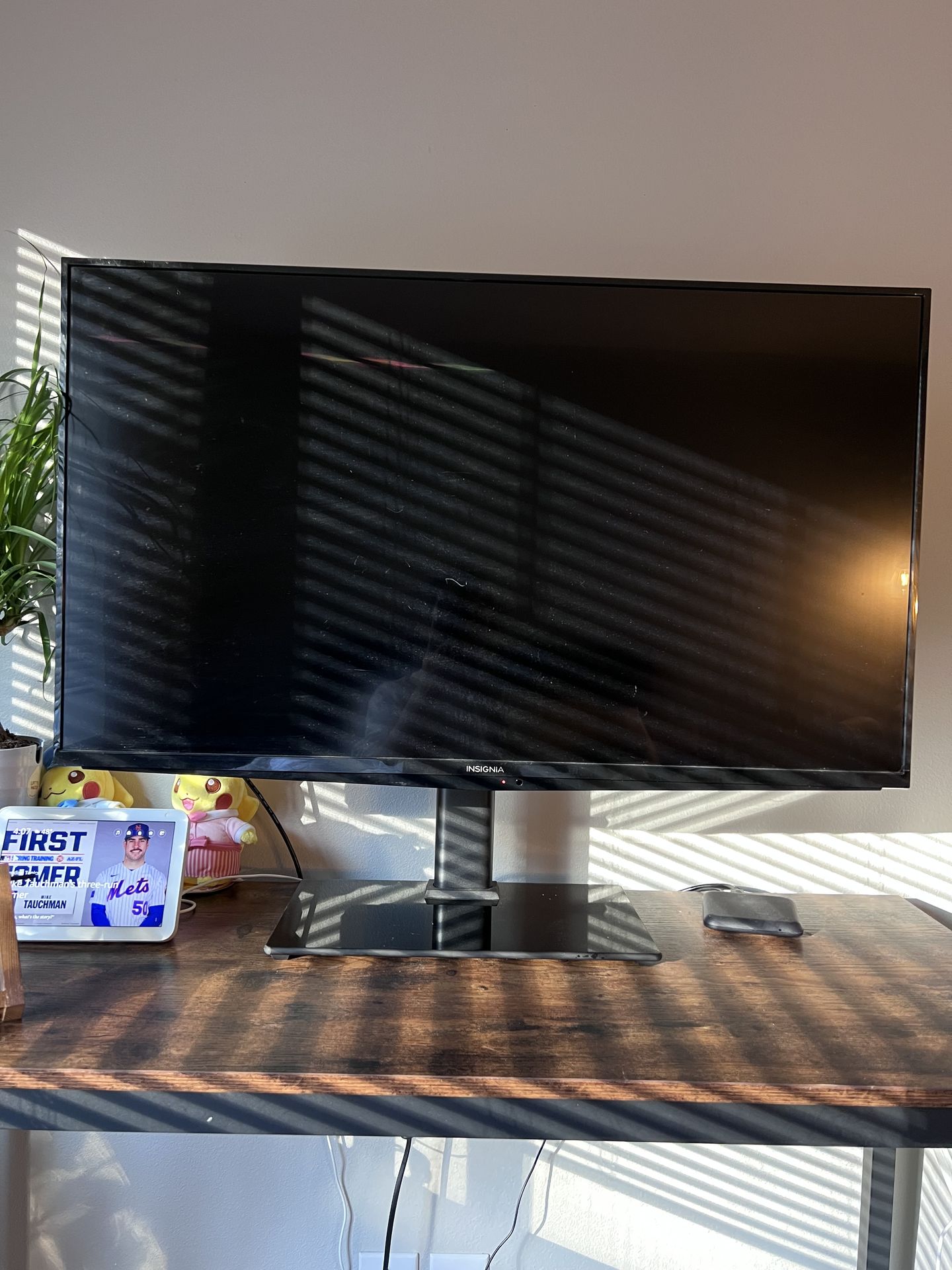 Insignia 34” TV with remote