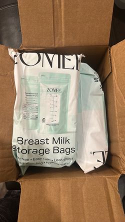 Breast milk storage bags