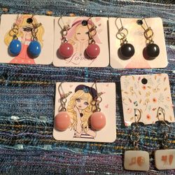 FUSED GLASS EARRINGS your choice
