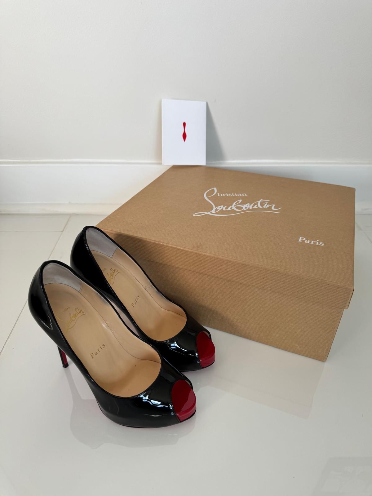 120 mm Platform pumps - Patent calf leather - Black - Women 🫶  Size 35EU Size 5US