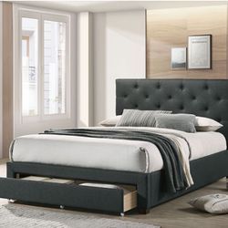 Twin Bed Frame With Trundle And Mattress ( Please Read Description For More Information)