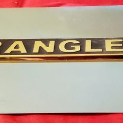WRANGLER STAINLESS STEEL LICENSE PLATE 