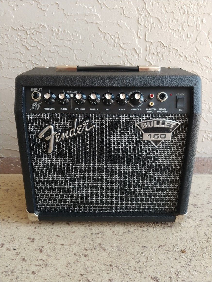 Fender Bullet 150 2-Channel 15-Watt 1x8" Electric Guitar Practice Amp