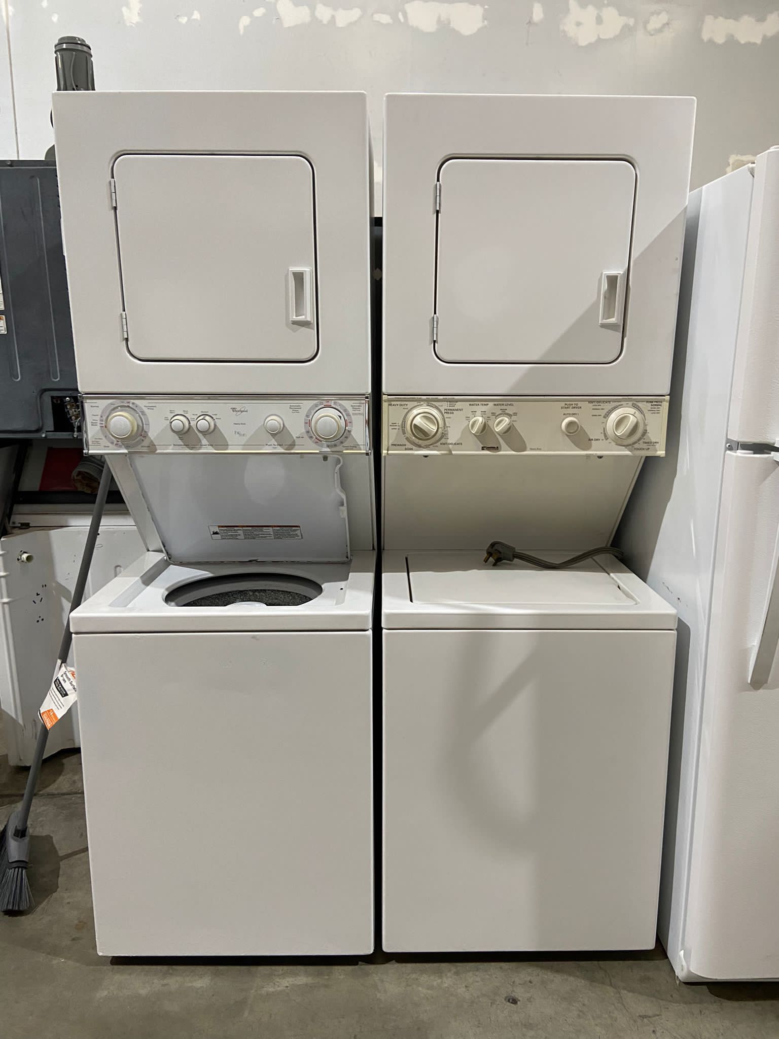 Whirlpool, Kenmore Stackable 24” Washer And Dryer / Laundry center