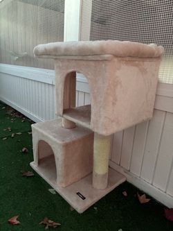 Pink Cat Tree Condo Scratch Post