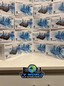 SuperBOX Super box S7 Models Max, S7 Pro, S6 Ultra, Supreme & Vsee V6 Plus, V6 Max Vsee Elite Mini, Elite Ultra 8 Authorized Wholesale distributors