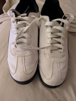 Puma White Low-Top Sneakers. Size 11 men's