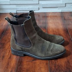 THURSDAY BOOT Suede Leather  Duchess Chelsea Brown Women's Sz 7.5 