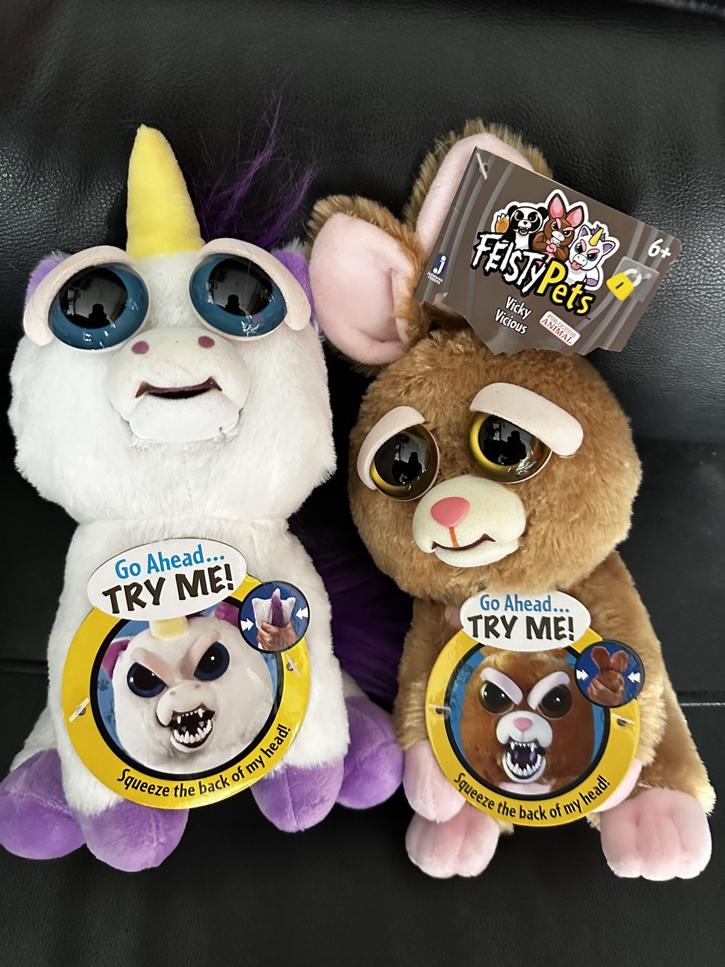 Feisty Pets plushies