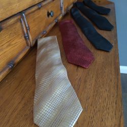Lot of 5 Mens Neck Ties