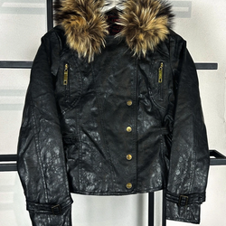 VTG Rare Japanese Yohji Hysteric Glamour Style Real Leather Real Fur Jacket 90s