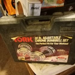 YORK CHROME DUMBELL SET