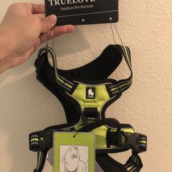 New Small Dog Harness Neon Yellow Reflective