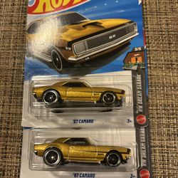 67 Camaro Hot wheels X2