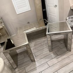 Mirrored Coffee and End Tables