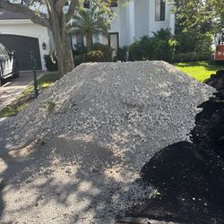 Limerock Base Paver Sand Gravel Fill Dirt Bobcat Excavator 