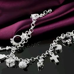 Bracelet, pulcera,925 plata de ley, jewelry. Joyería