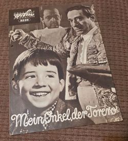 My Uncle The Bullfighter DDR Maria Schell Cold War Film Program East German 1959 Antonio Vico Pablito Calvo