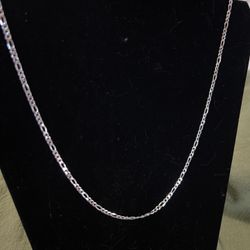 Sterling Silver Figaro Chain