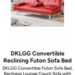 DKLGG Convertible Reclining Futon Sofa Bed