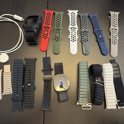 Apple Watch Ultra With Multiple Bands 