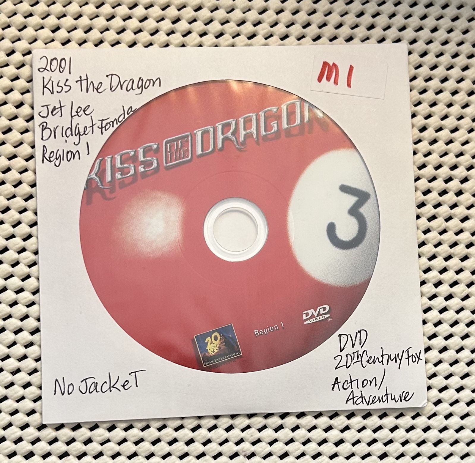 Kiss The Dragon DVD 2000 Jet Li Bridget Fonda Preowned VG