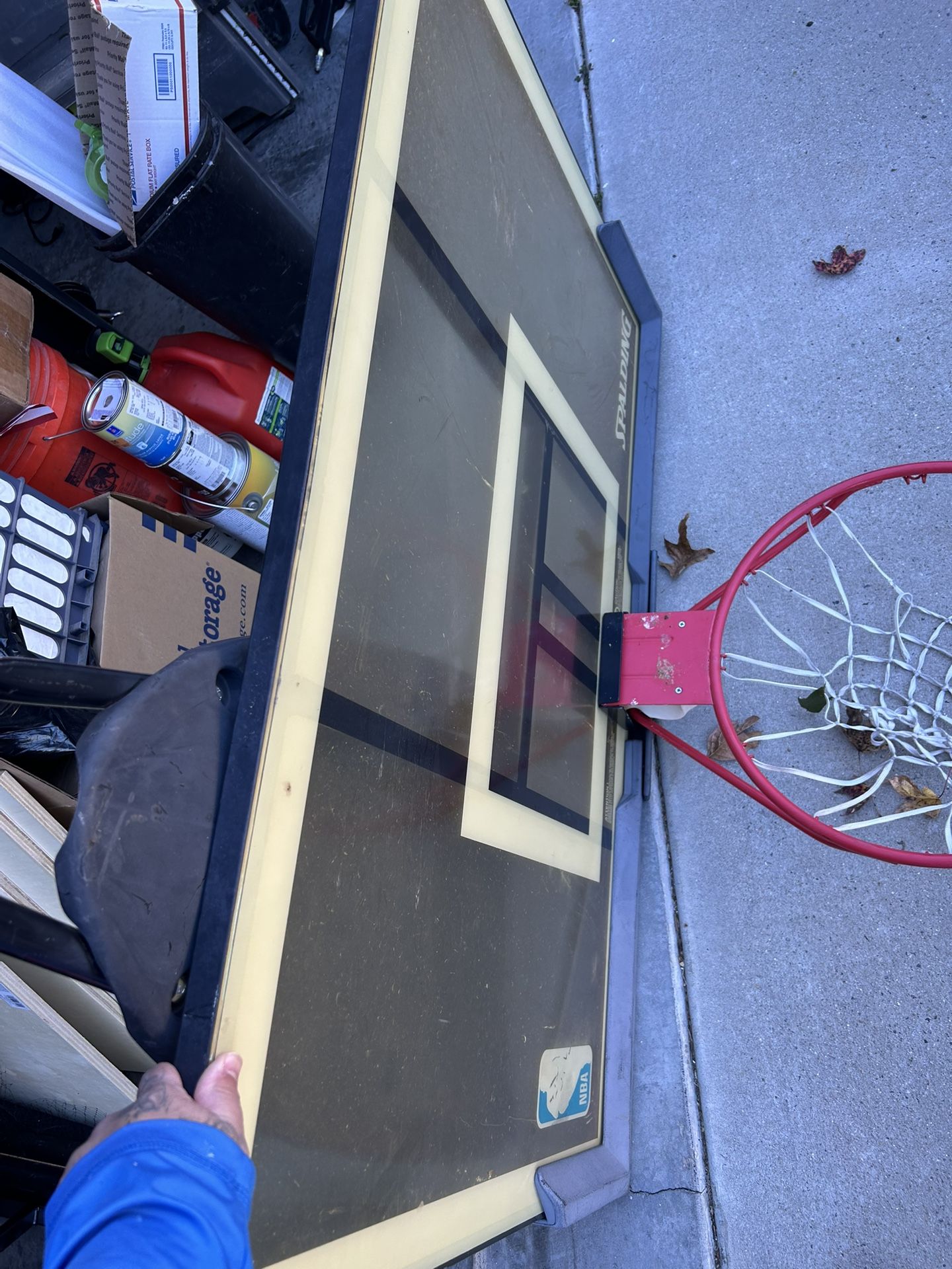 Adjustable Reg. Size Basketball Hoop.