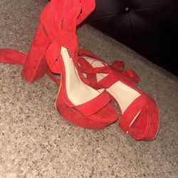 Spicy Red TieUp Pumps