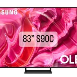 SAMSUNG 83-Inch Class OLED 4K S90C Series Quantum HDR, Dolby Atmos Object Tracking Sound Lite, Ultra Thin, Q-Symphony 3.0, Gaming Hub, Smart TV with A