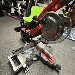 Milwaukee 10” Miter Saw With 6ah Battery And Charger and Stand  Like New 