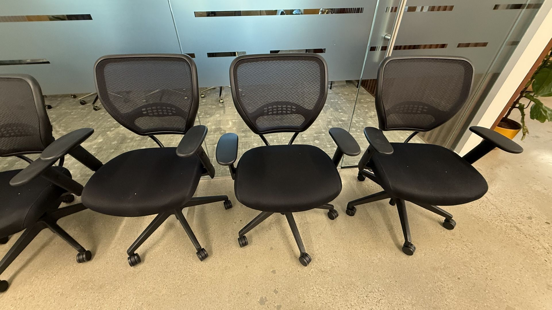 Rolling Office Chairs Black (5)
