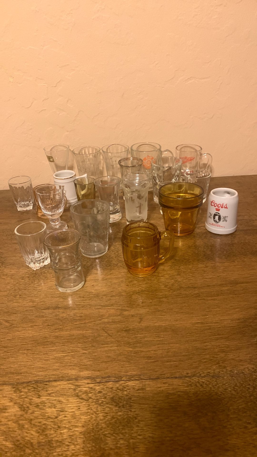 Vintage SHOT GLASSES, My Collection from International Travels. 24 Total
