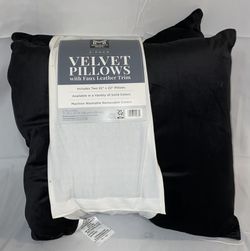 Member's Mark Dutch Velvet 2-Pack Decorative Pillows, 22" x 22"
