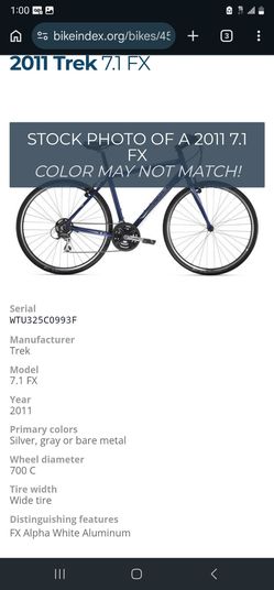 Trek 7.1 FX Road Bike