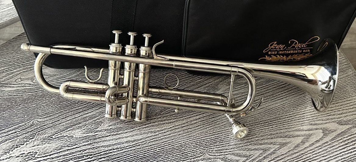Jean Paul Trumpet with carry case in excellent condition, complete with mouthpiece. $125