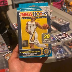 2019-20 Panini NBA Hoops Premium Stock Hanger Box Factory Sealed