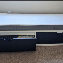 IKEA FLAXA Twin Storage Bed with Drawers –