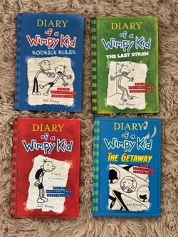 4 diary of a wimpy kid books
