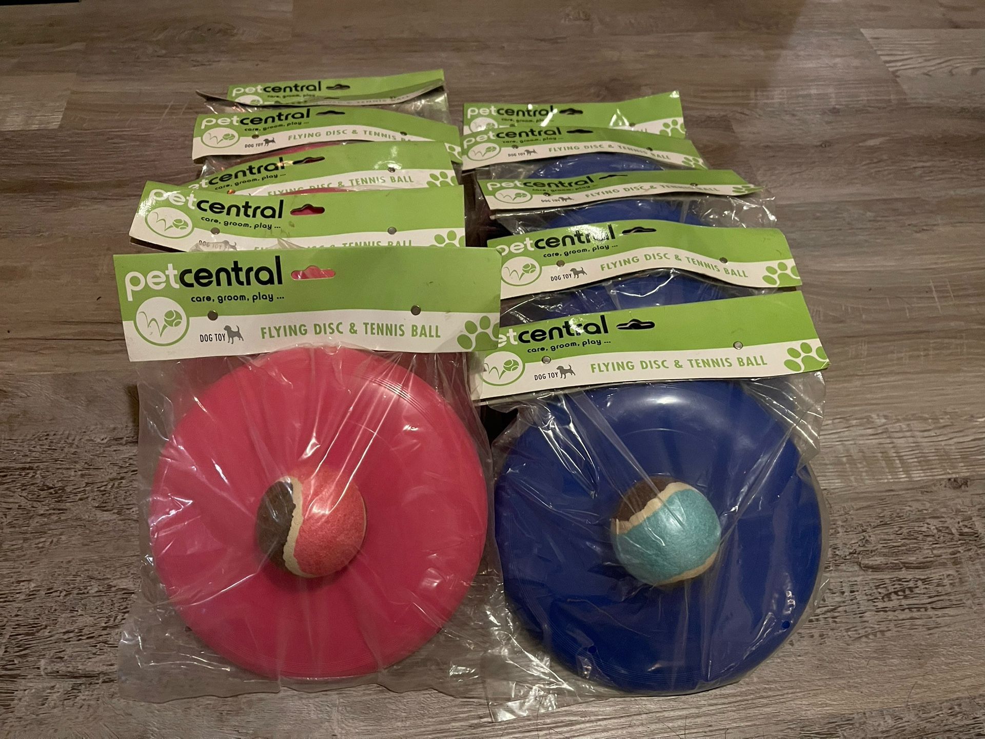 Frisbee and ball