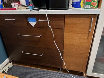 Marble top ikea wooden cabinet  $100