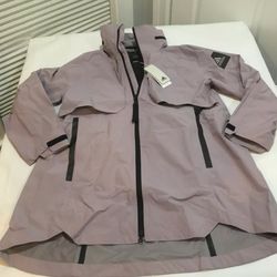 Adidas Womens My Shelter Rain Ready Parka Purple Size MEDIUM