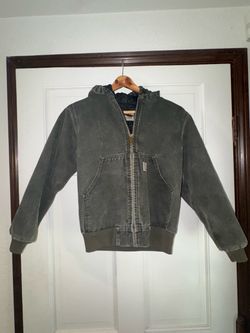 Carhartt Hooded Zip-Up Work Jacket youth 7/8